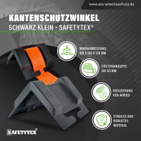 Kantenschutzwinkel schwarz klein - Safetytex&reg;