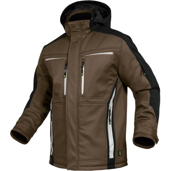 Winter Softshell Jacke Flex-Line Braun - Leibwächter®