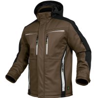 Winter Softshell Jacke Flex-Line haselnuss -...