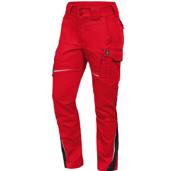 Bundhose Damen ohne Knietaschen Flex-Line rot - Leibwächter®