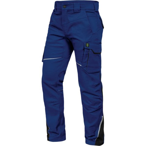 Bundhose OHNE Kniepolster Flex-Line kornblau/schwarz - Leibwächter®