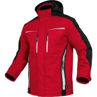 Winter Softshell Jacke Flex-Line rot-schwarz -...