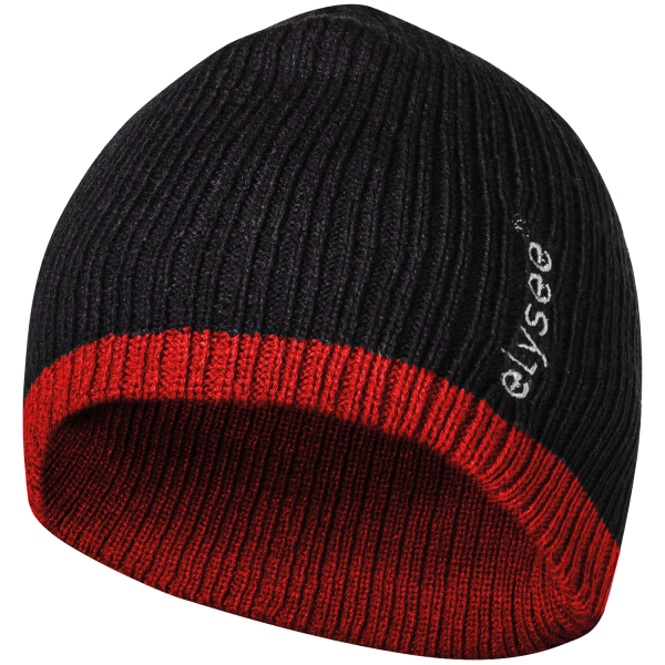 Thinsulate™ Mütze HOLGER schwarz/rot - Elysee®