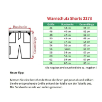 Warnschutz Shorts PETER orange - Safestyle&reg;