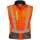 2in1 Warnschutz Softshell Jacke ATANAS orange/gelb/grau - Elysee&reg;