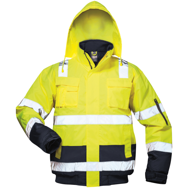 Warnschutz Pilotjacke AXEL gelb/marine - Safestyle&reg;