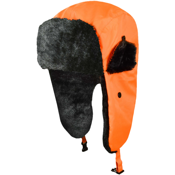Wintermütze mit Ohrklappen orange - Artmas