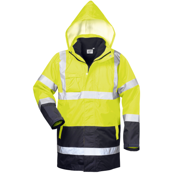 Safestyle Hauke Warnschutz-Regenjacke mit Kapuze XL 