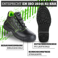 Schn&uuml;rstiefel S3 - Safetytex&reg; 40