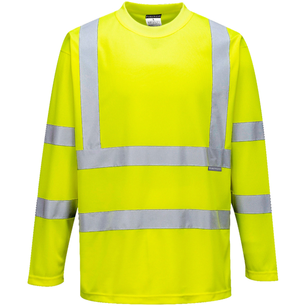 Warnschutz Langarm T-Shirt gelb - Portwest®