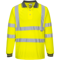Langarm Warnschutz Polo Shirt gelb - Portwest®