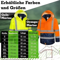 Winter Warnschutz Parka orange BANZKOW - Safetytex®