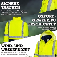Winter Warnschutz Parka gelb ZIEGENDORF - Safetytex&reg;