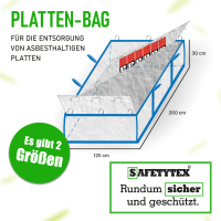 PLATTEN-BAG f&uuml;r Asbest 260 x 125 x 30 cm SWL 1.500 kg (84780) - Safetytex&reg;