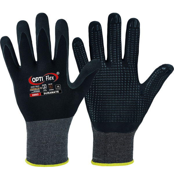 Nylon/Nitril Handschuhe DURAMATE - OPTI Flex®