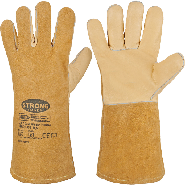 Rindleder Handschuhe WELDER-PROFI 4 - Stronghand®