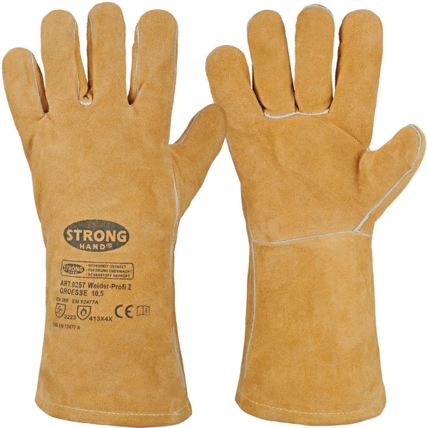 Rindspaltleder Handschuhe WELDER-PROFI 2 - Stronghand®