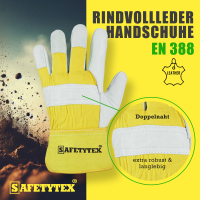 Rindvollleder Handschuhe SPORNITZ - Safetytex&reg;