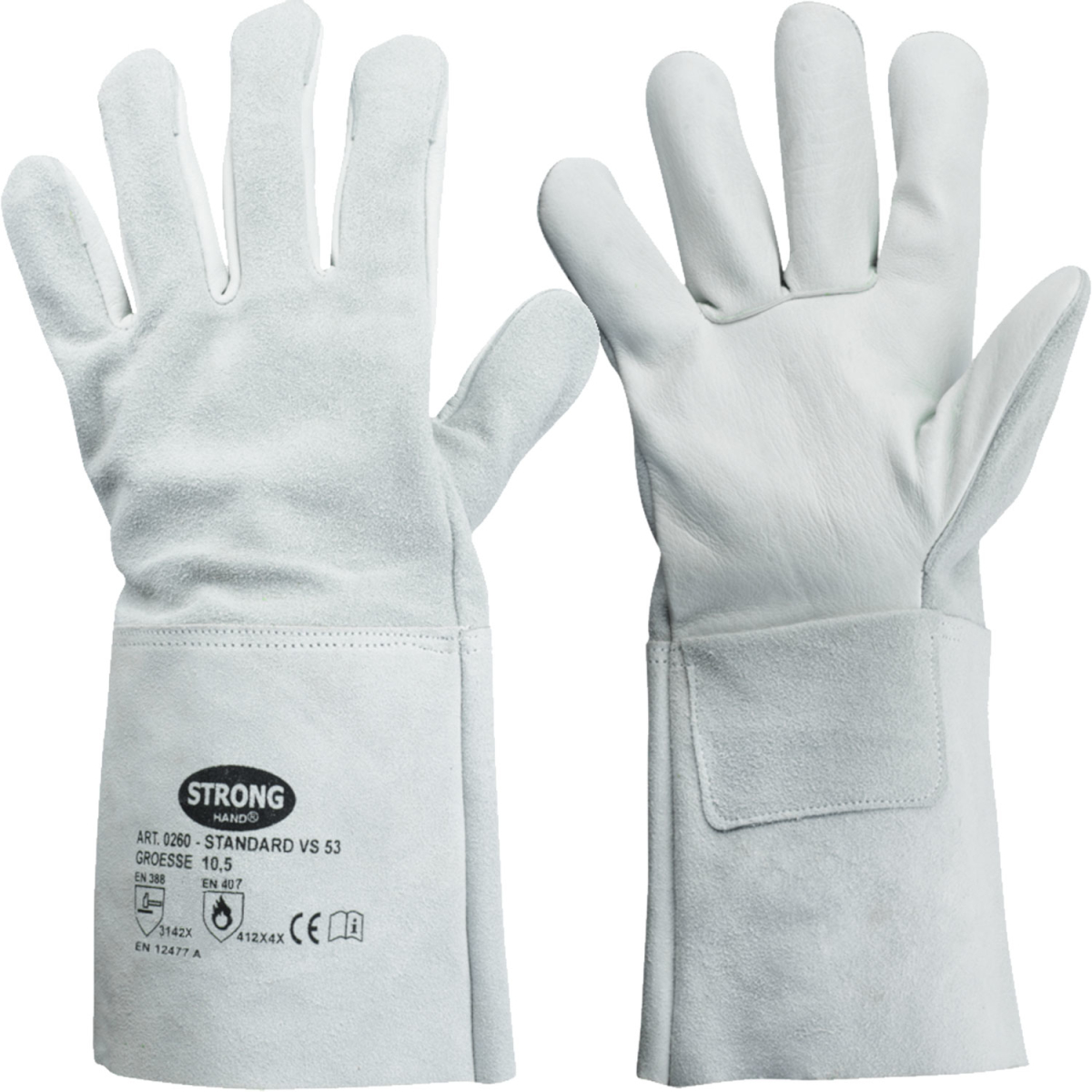 12 Paar Winterhandschuhe STRONGHAND Handschuhe Volleder Größe 10,5 