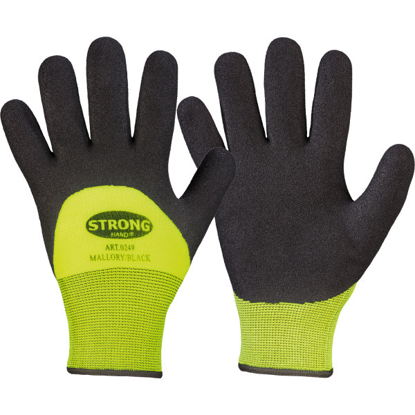 Strick Handschuhe MALLORY BLACK - Stronghand® 10