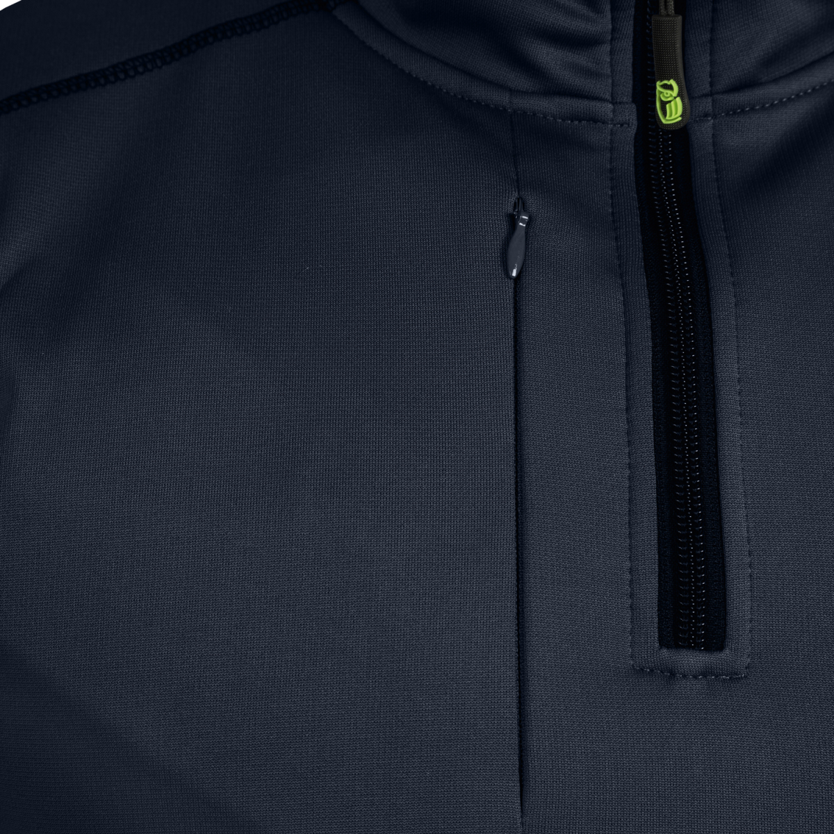 Leib Wächter Flex-Line Funktions-Shirt 1/4 ZIP Sweatshirt grau-schwarz Gr.S-5XL 