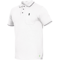 Polo Shirt Flex-Line weiß/grau - Leibwächter®