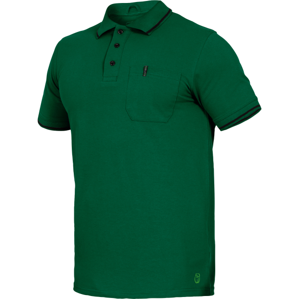 Polo Shirt Flex-Line grün/schwarz - Leibwächter®