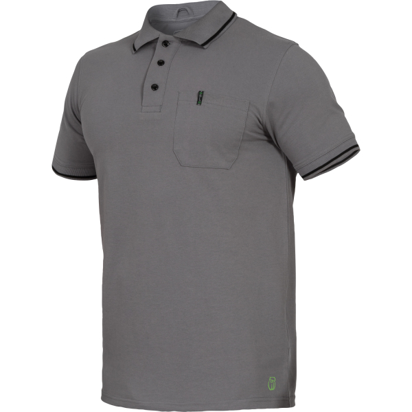 Polo Shirt Flex-Line grau/schwarz - Leibwächter®
