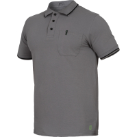 Polo Shirt Flex-Line grau/schwarz - Leibwächter®
