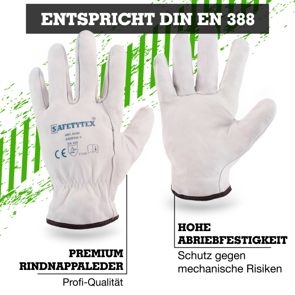 Rindvollleder Handschuhe NEUHOF - Safetytex® 10