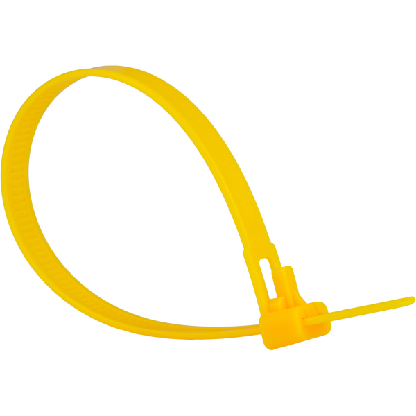 Wiederlösbare Kabelbinder gelb