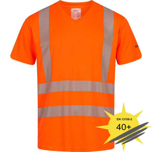 UV- und Warnschutz T-Shirt orange DRIEBORG - Elysee®