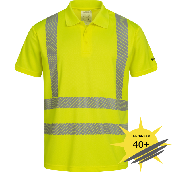 UV- und Warnschutz Polo Shirt gelb LEENS - Elysee®