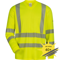 UV- und Warnschutz Langarm Shirt gelb AKKRUM - Elysee®