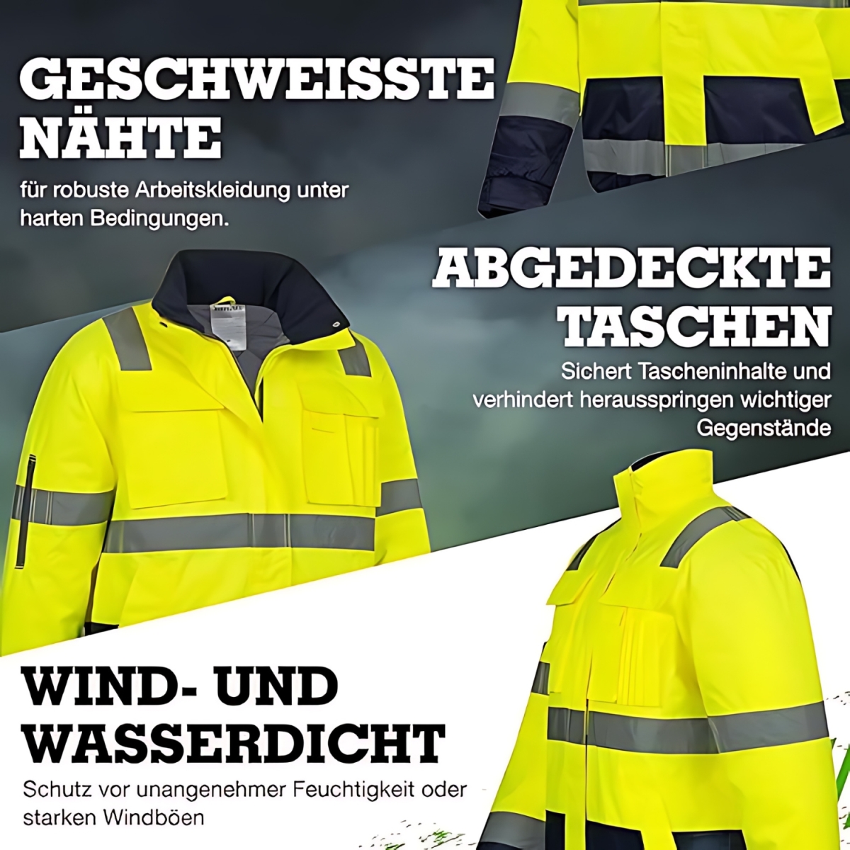 Warnschutz Pilotenjacke - 35,90 Safetytex®, gelb/marine GOLDENBOW €