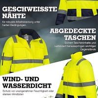 Warnschutz Pilotenjacke gelb/marine GOLDENBOW - Safetytex&reg;
