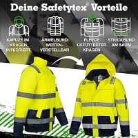 Warnschutz Pilotenjacke gelb/marine GOLDENBOW - Safetytex&reg;