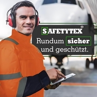 Warnschutz Pilotenjacke orange/marine FRAUENMARK - Safetytex&reg;