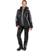Winter Softshell Jacke Damen Flex-Line schwarz/grau - Leibw&auml;chter&reg;
