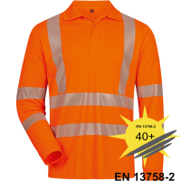 Langarm UV Warnschutz Polo Shirt HARLINGEN - Elysee®