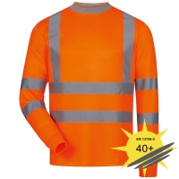 UV Warnschutz Langarm Shirt orange NEVIO - Safestyle&reg;